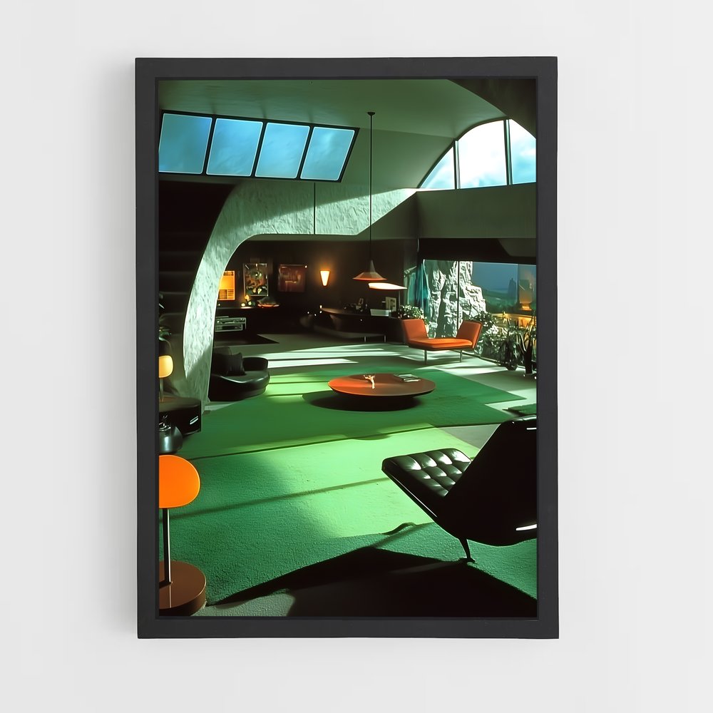 Poster Ambiance Futuriste – affiche Espace rétro (vue 2)